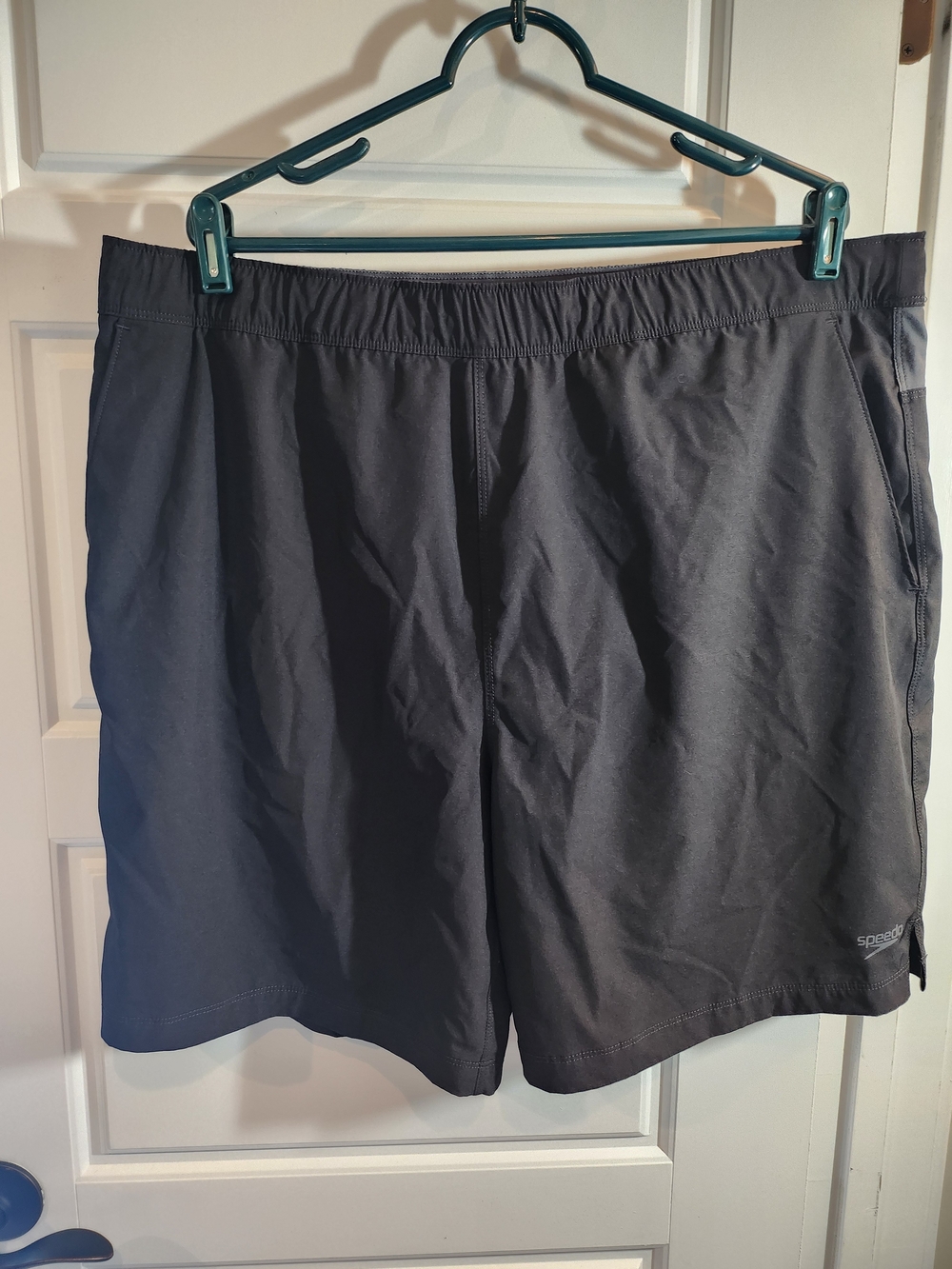 Speedo Men's Black Athletic Swim Shorts